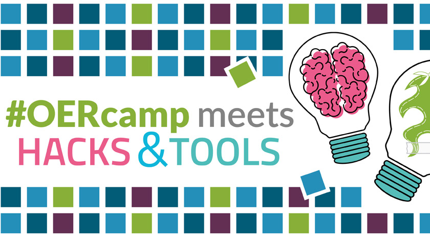 #OERcamp meets Hacks&Tools Schriftzug
