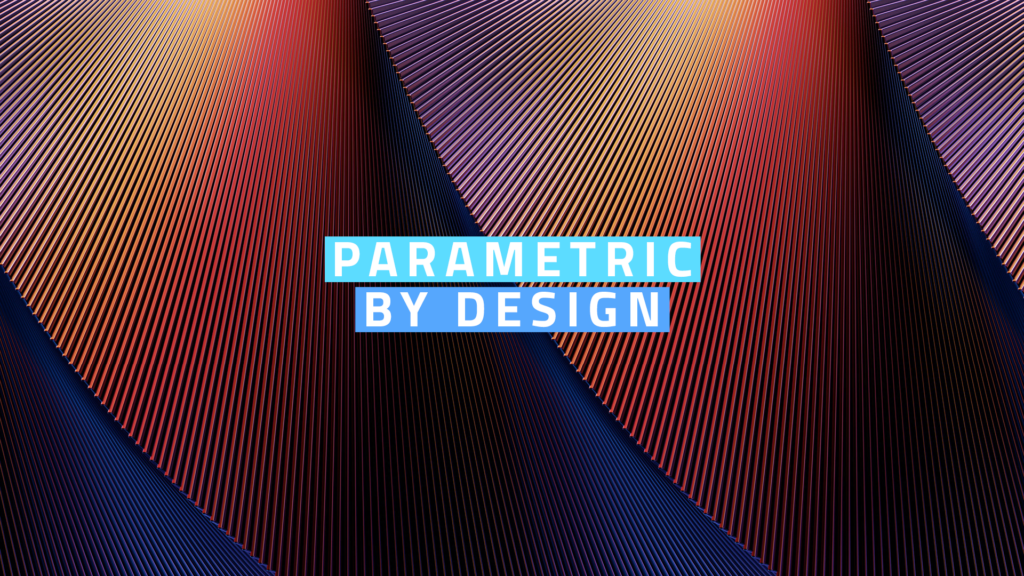 Bunte Strukturen und darauf steht Parameric by Design