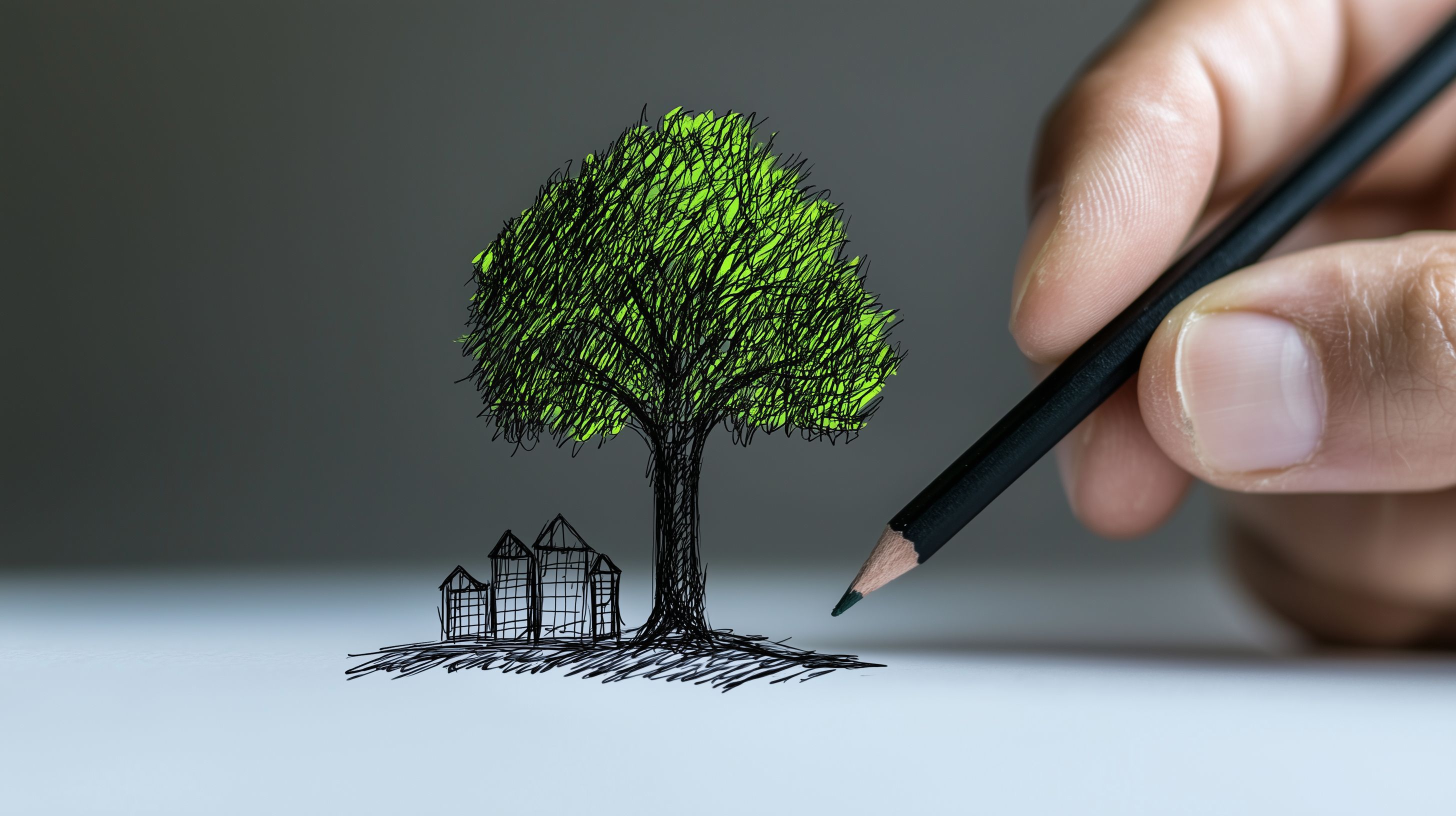 Ein gezeichneter Baum